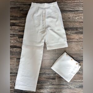 Blossom Beige Convertible Trousers Detachable